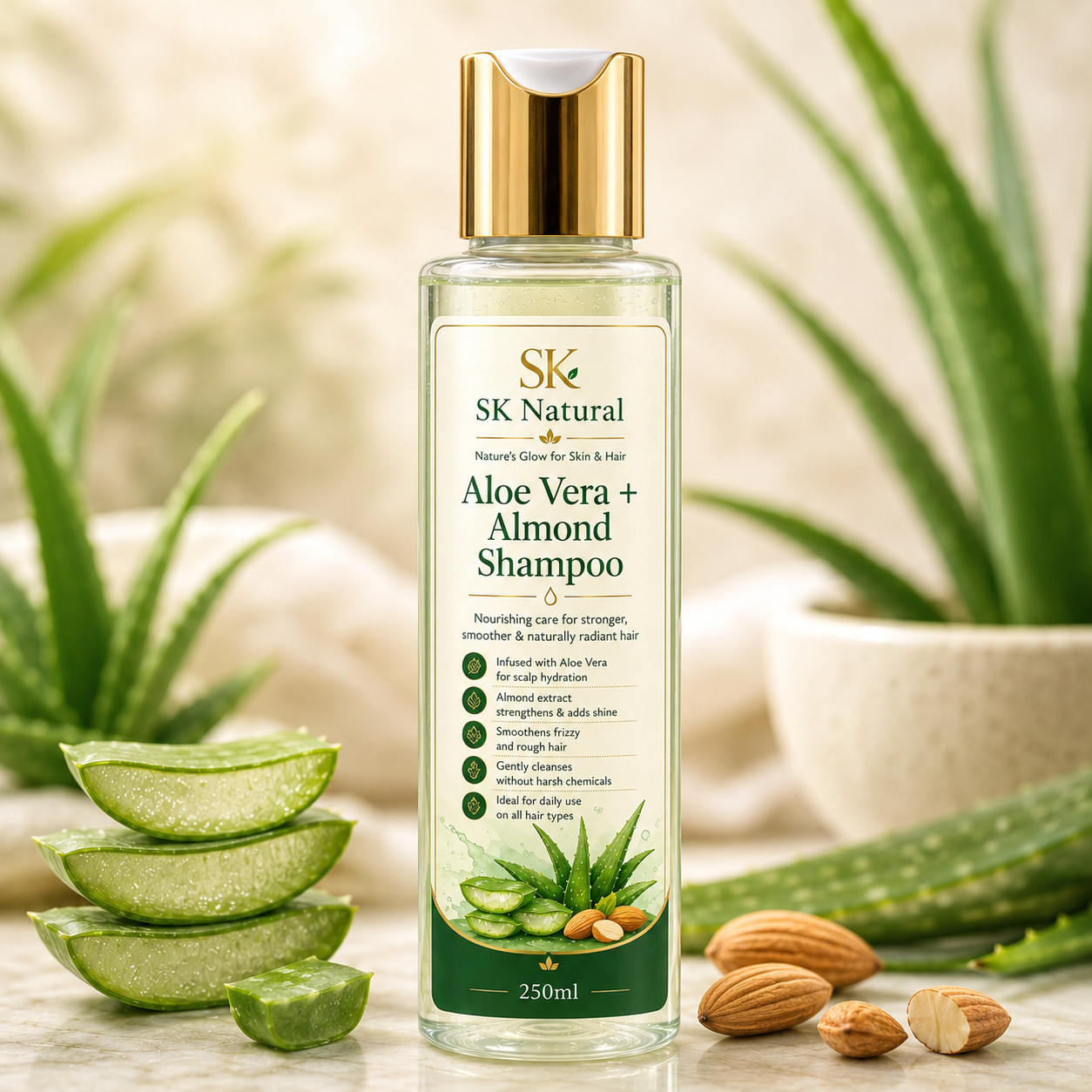 Aloe Vera + Almond Shampoo