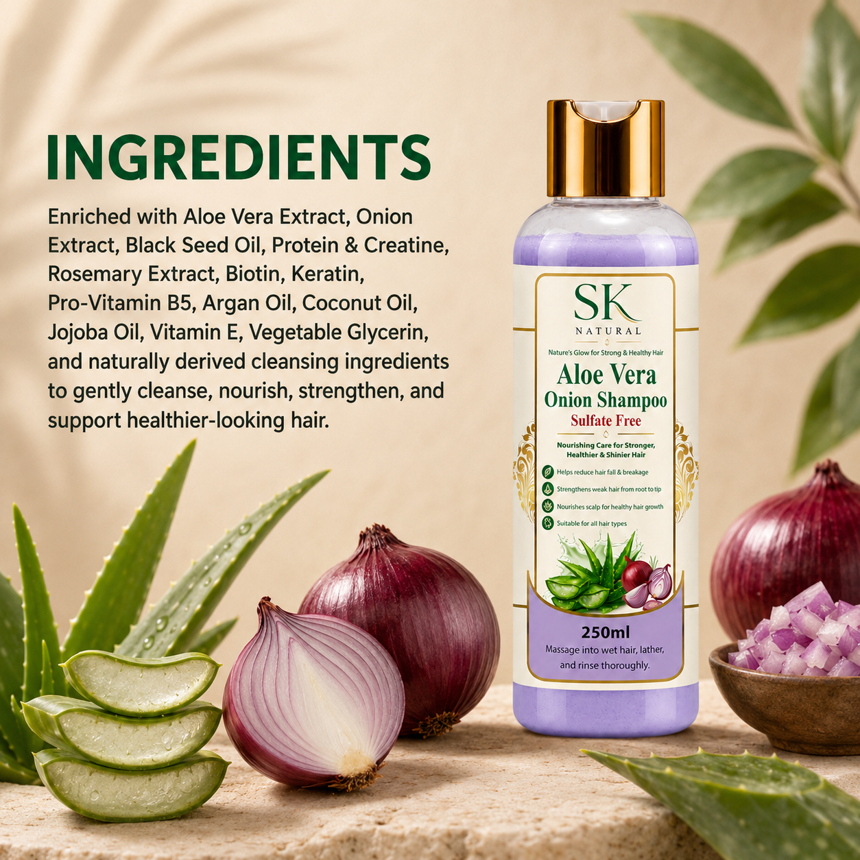 Aloe Vera Onion Shampoo