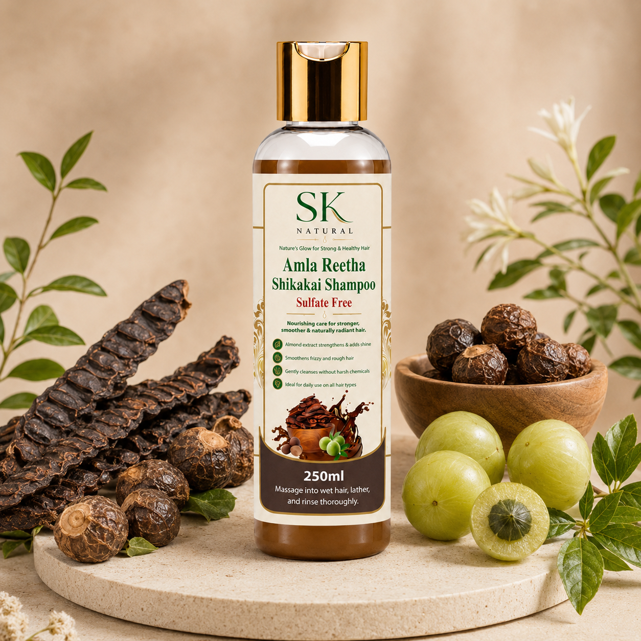 Amla Reetha Shikakai Shampoo