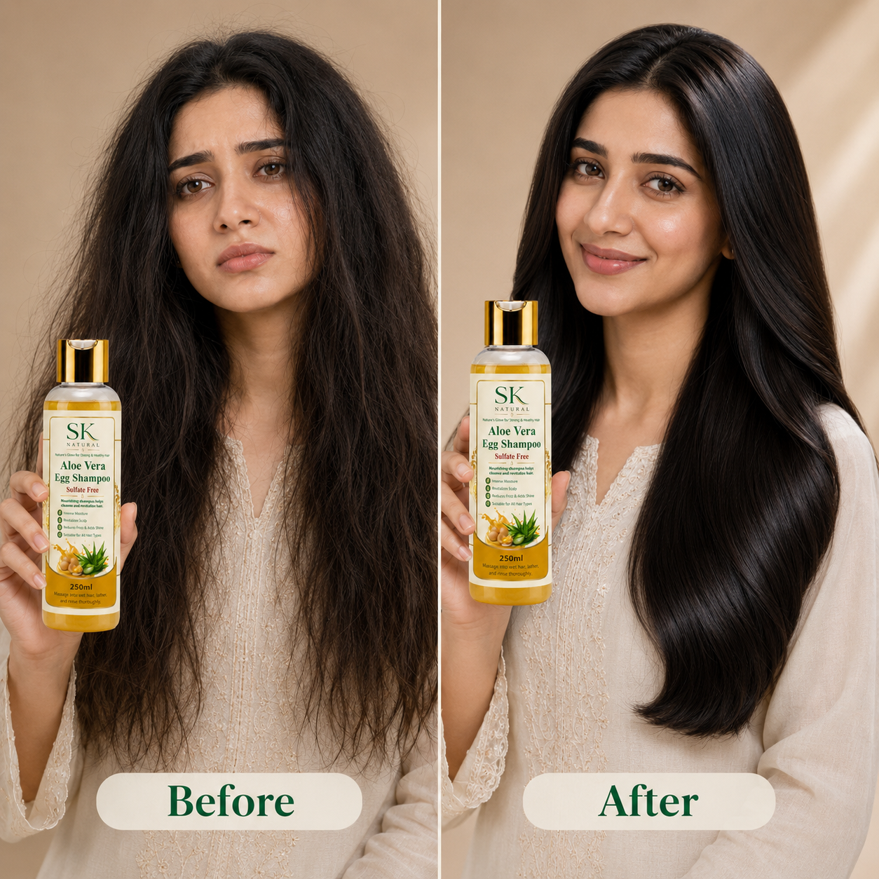 Aloe Vera Egg Shampoo